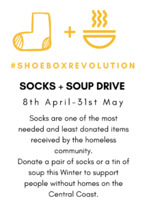 Socks and Soup Drive Flyer