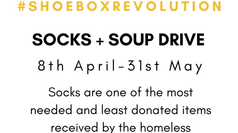 Socks and Soup Drive Flyer